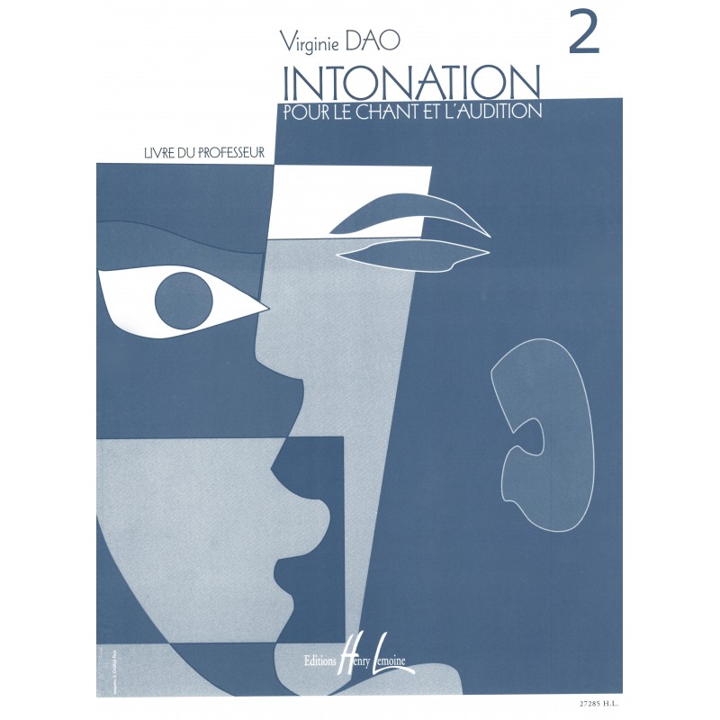 Partition Intonation pour le chant et l'audition Vol.2 livre du professeur