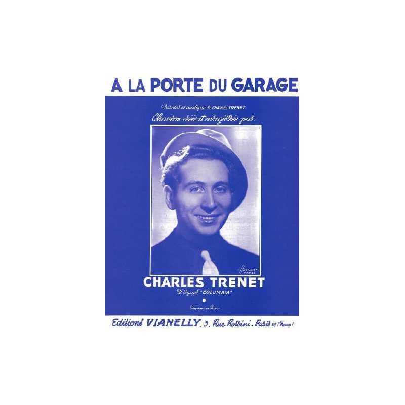 Partition A LA PORTE DU GARAGE Charles Trenet