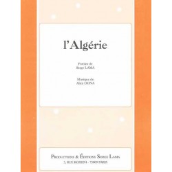 Sheet music L'ALGÉRIE Serge Lama