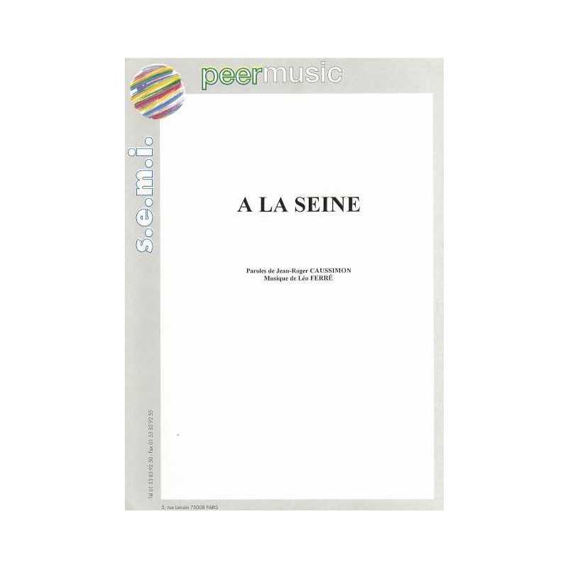 Sheet music A LA SEINE Léo Ferré