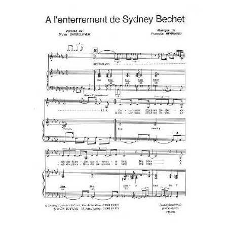 A L'ENTERREMENT DE SYDNEY BECHET