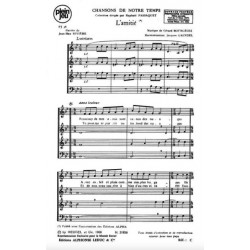 CHANSONS DE NOTRE TEMPS - L'AMITIÉ sheetmusic SATB