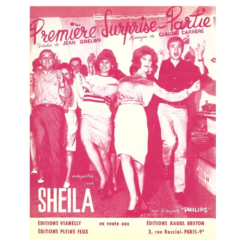 Sheet music PREMIÈRE SURPRISE-PARTIE SHEILA