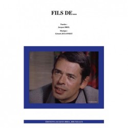 Partition FILS DE… Jacques BREL