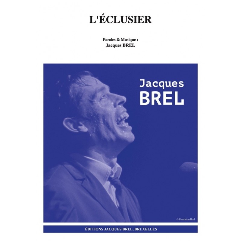 Partition L'ÉCLUSIER Jacques BREL