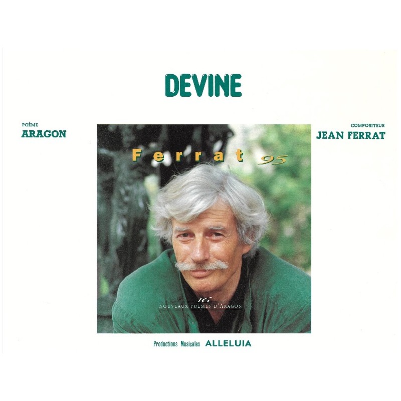 Sheet music DEVINE Jean FERRAT