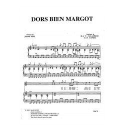 Sheet music DORS BIEN MARGOT by Jeanne MAS