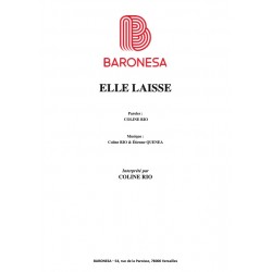 sheet music ELLE LAISSE COLINE RIO