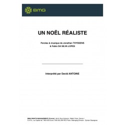 Sheet music UN NOEL REALISTE David Antoine