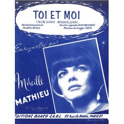 Partition TOI ET MOI Mireille MATHIEU