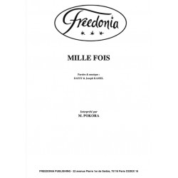 Sheet music MILLE FOIS M. POKORA