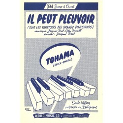 Sheet music IL PEUT PLEUVOIR Jacques BREL