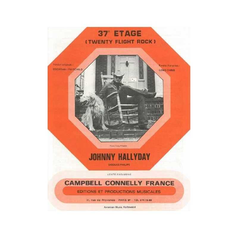 Partition 37E ÉTAGE (TWENTY FLIGHT ROCK) Johnny Hallyday