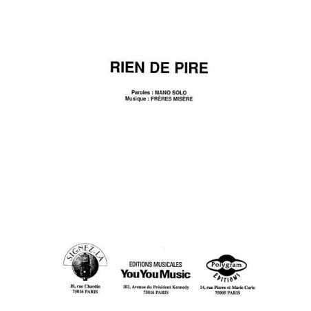RIEN DE PIRE