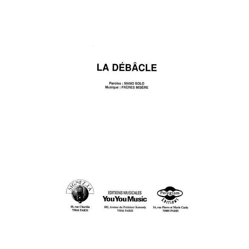LA DÉBÂCLE