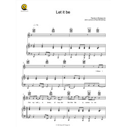 LET IT BE Lennon sheet music partition