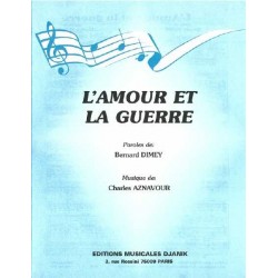 Partition L'AMOUR ET LA GUERRE Charles Aznavour