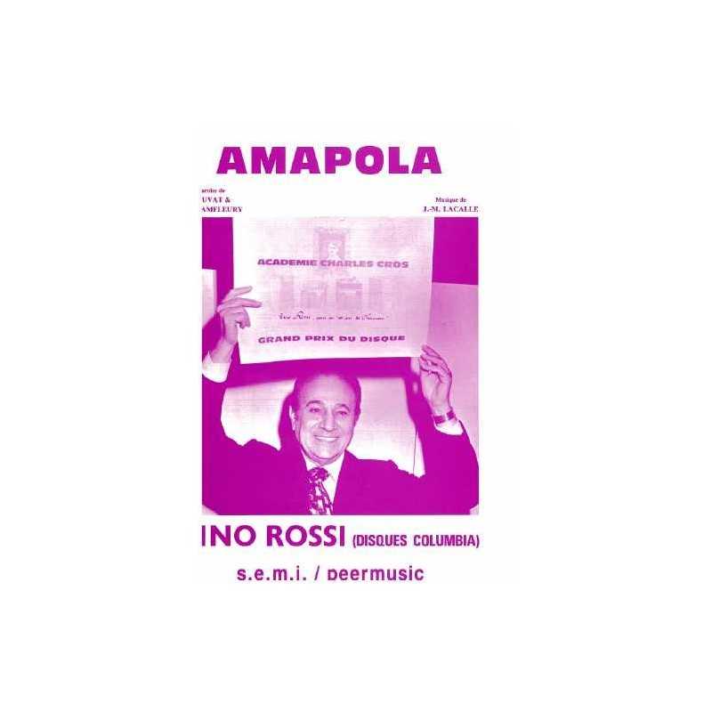 Sheet music AMAPOLA Tino ROSSI