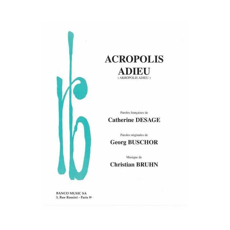 Sheet music ACROPOLIS ADIEU (AKROPOLIS ADIEU) Mireille MATHIEU pdf
