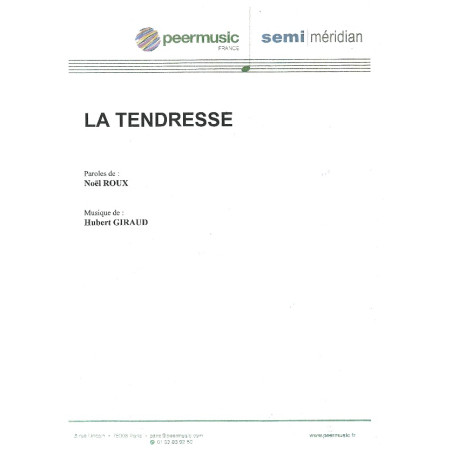 LA TENDRESSE