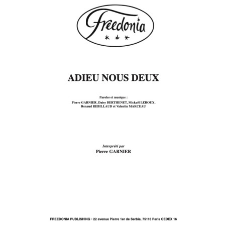 ADIEU NOUS DEUX