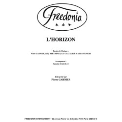 Sheet music L'HORIZON PIERRE GARNIER