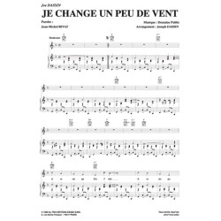 Sheet music JE CHANGE UN PEU DE VENT JOE DASSIN pdf