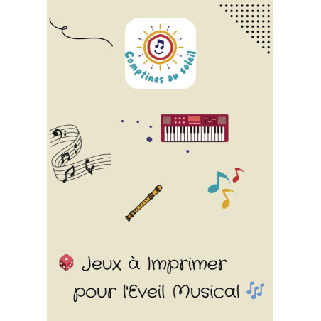 JEUX POUR L'ÉVEIL MUSICAL