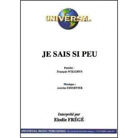 JE SAIS SI PEU