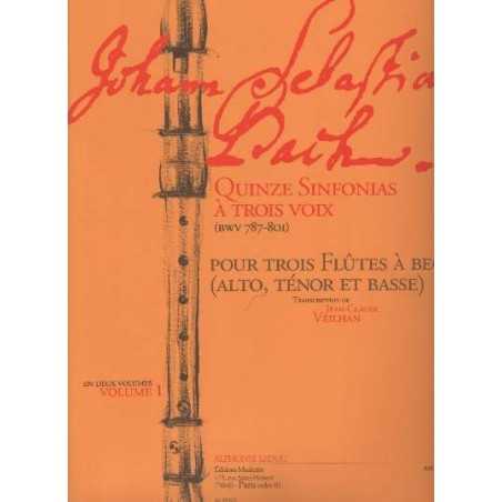 QUINZE SINFONIAS À TROIS VOIX (Vol. 1)