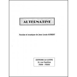 Sheet music ALTERNATIVE Jean-Louis Aubert