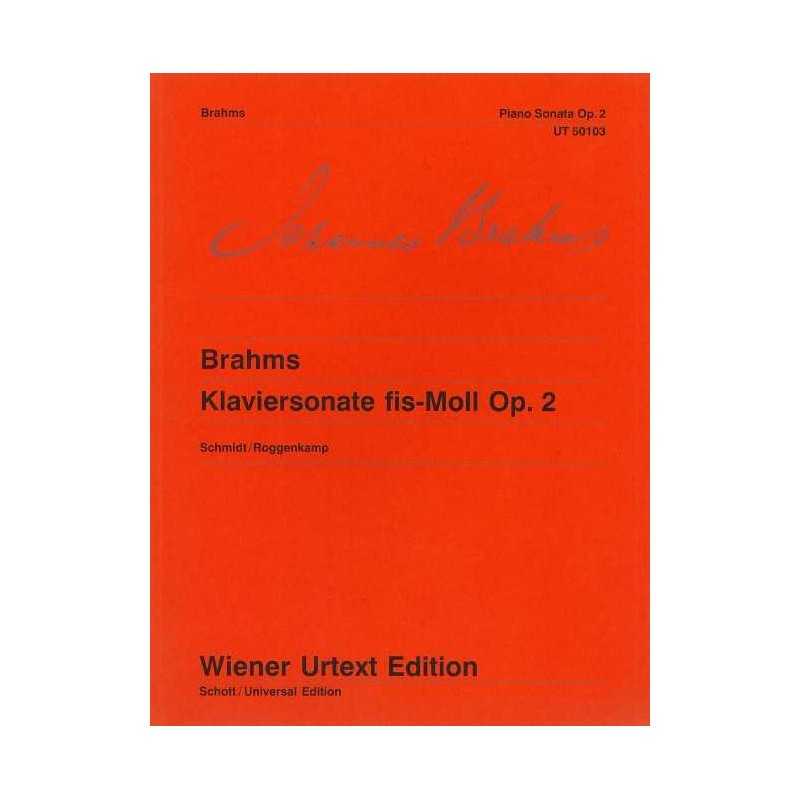 Partition PIANO SONATA F SHARP MINOR OP.2 Johannes Brahms