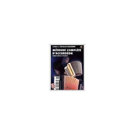 MÉTHODE COMPLÈTE D'ACCORDÉON DOIGTÉS PIANO ET BOUTONS (+CD)