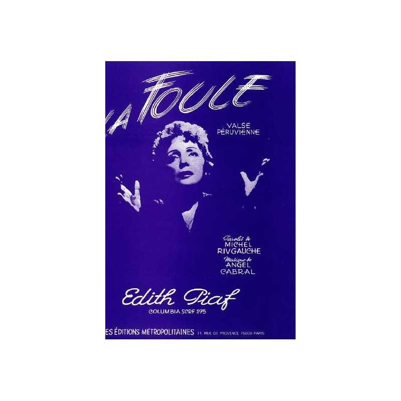 Partition LA FOULE Edith Piaf PDF