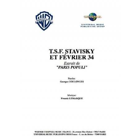 T.S.F STAVISKY ET FÉVRIER 34