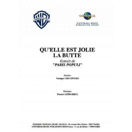 QU'ELLE EST JOLIE LA BUTTE