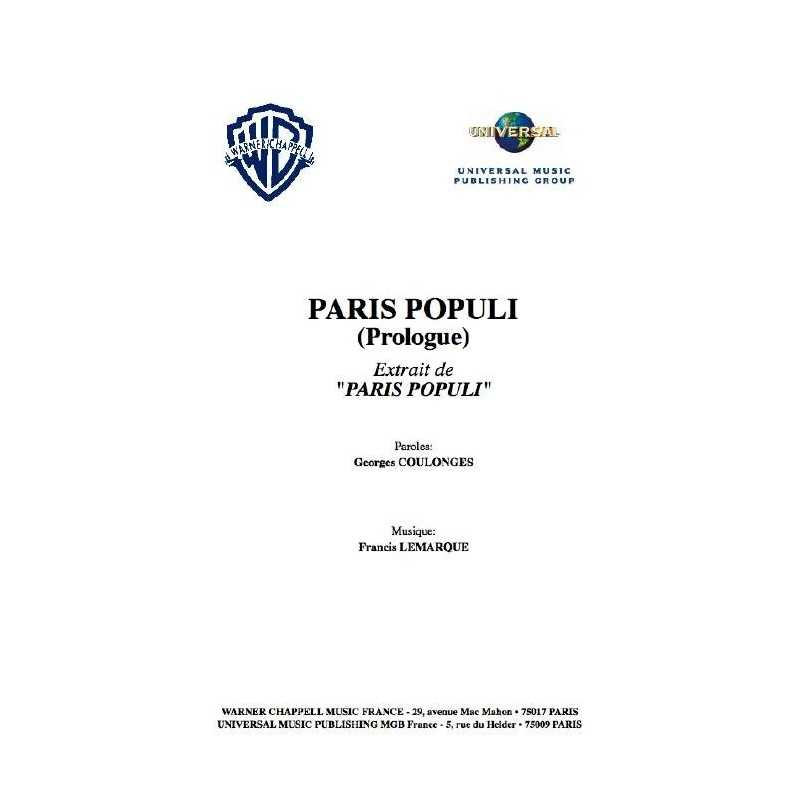 PARIS POPULI (PROLOGUE)