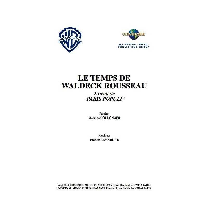 LE TEMPS DE WALDECK ROUSSEAU