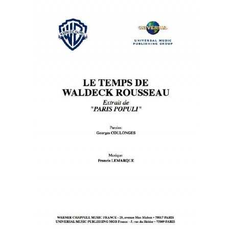 LE TEMPS DE WALDECK ROUSSEAU