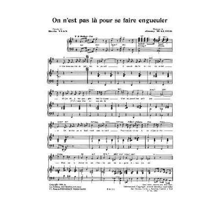 ON N'EST PAS LÀ POUR SE FAIRE ENGUEULER
