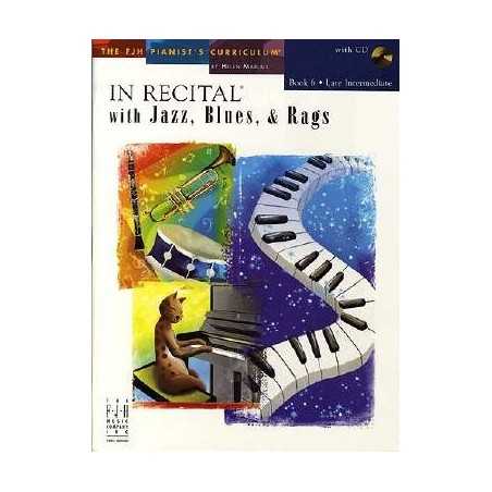 IN RECITAL WITH JAZZ BLUES RAGS BOOK 6 (+CD)