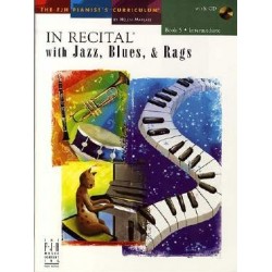 IN RECITAL WITH JAZZ BLUES RAGS BOOK 5 (+CD)