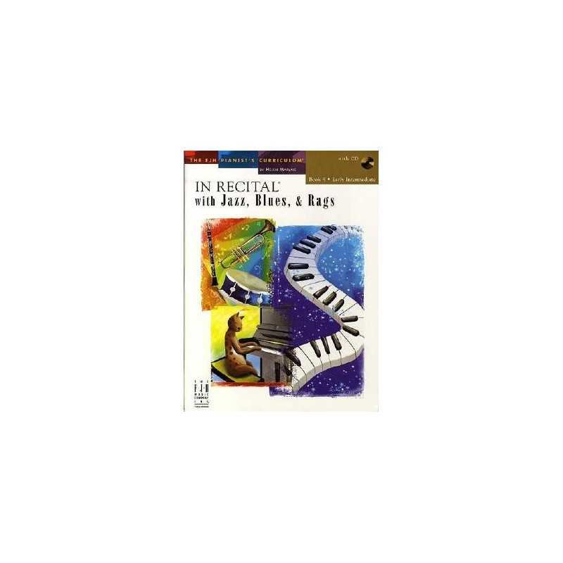 IN RECITAL WITH JAZZ BLUES RAGS BOOK 4 (+CD)