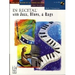 IN RECITAL WITH JAZZ BLUES RAGS BOOK 2 (+CD)