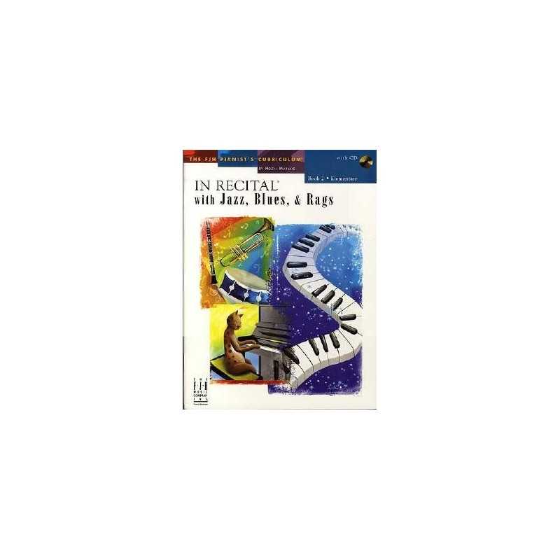 IN RECITAL WITH JAZZ BLUES RAGS BOOK 2 (+CD)﻿