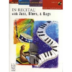 IN RECITAL WITH JAZZ BLUES RAGS BOOK 1 (+CD)