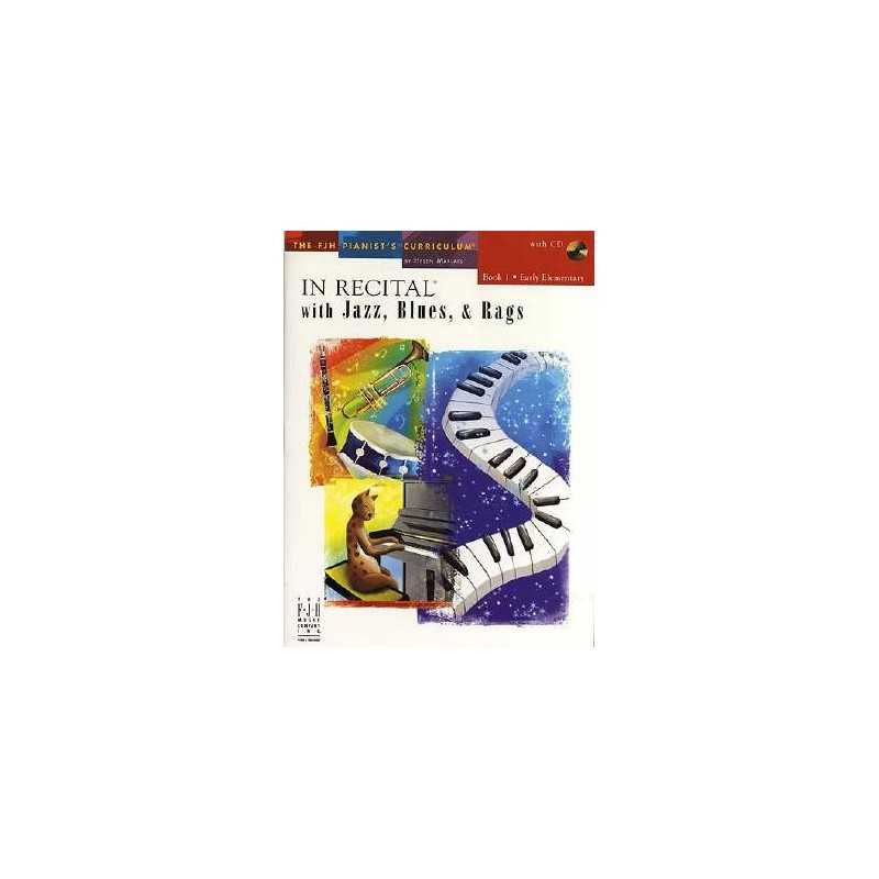 IN RECITAL WITH JAZZ BLUES RAGS BOOK 1 (+CD)