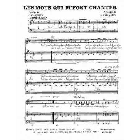 LES MOTS QUI M'FONT CHANTER