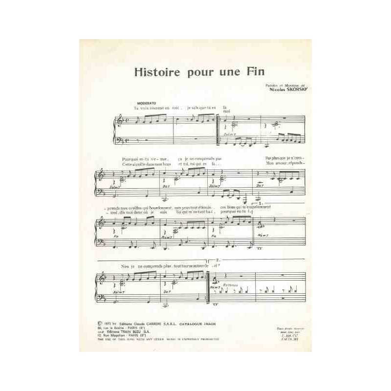 HISTOIRE POUR UNE FIN