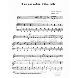 T'AS PAS OUBLIÉ D'ETRE BELLE